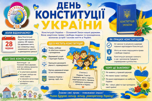 ​До Дня Конституції України